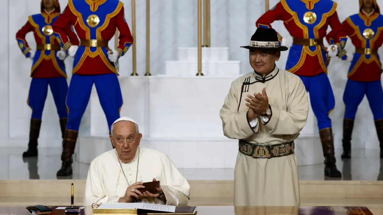 Papa, în Mongolia, se plânge de 