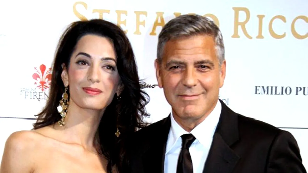 NAŞII bebeluşului regal al ducilor de Sussex ar putea fi George şi Amal Clooney 