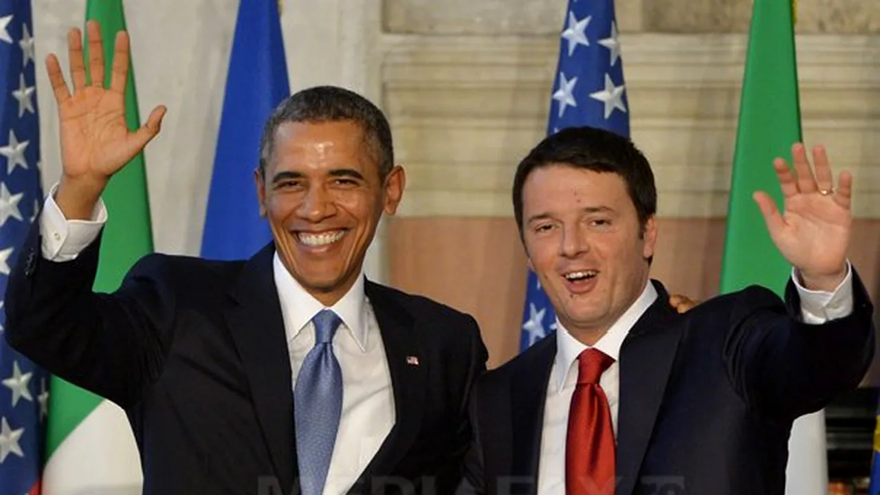 Barack Obama s-a întâlnit cu Matteo Renzi la Casa Albă