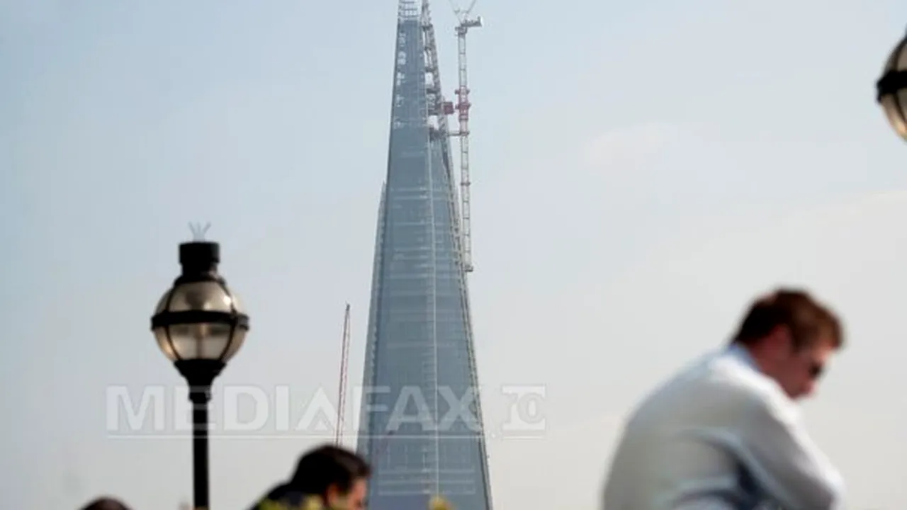 Shard, cea mai înaltă clădire din Europa de Vest, va fi inaugurată joi seară la Londra
