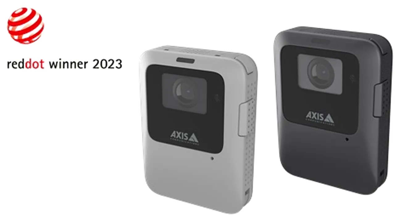 ELKO Romania anunţă premiul Red Dot Winner 2023 primit de Axis pentru noul model de cameră Body Worn