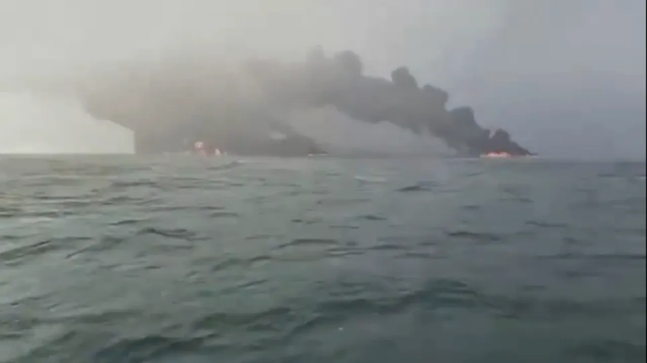 Un petrolier şi o navă de marfă s-au ciocnit în Marea Nordului