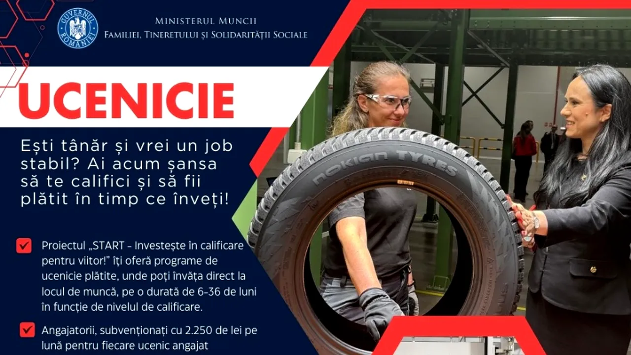 30 de milioane de euro pentru programe de ucenicie plătite