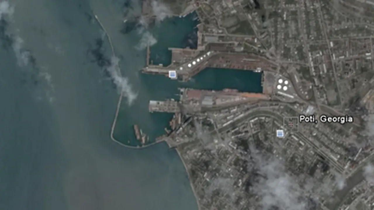 Georgia acuză Rusia că blochează portul Poti de la Marea Neagră