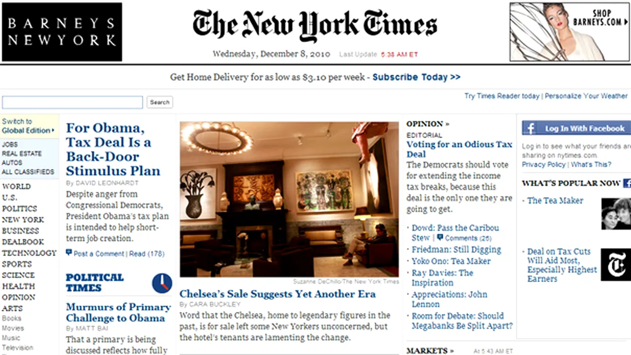 New York Times ar putea fi anchetat pentru încălcarea legii spionajului în cazul WikiLeaks