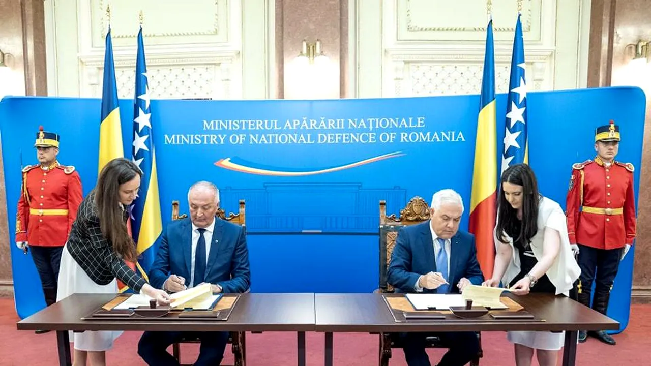 România şi Bosnia şi Herţegovina au semnat un acord privind cooperarea în domeniul apărării