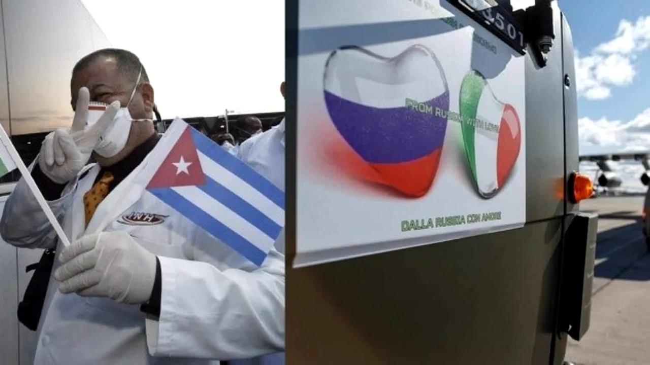 Ce se ascunde în spatele ajutorului oferit Italiei de către Rusia şi China în lupta cu coronavirusul