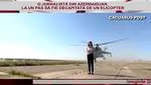 IMAGINILE ZILEI: O jurnalistă din Azerbaidjan a fost la un pas să fie decapitată de un elicopter militar