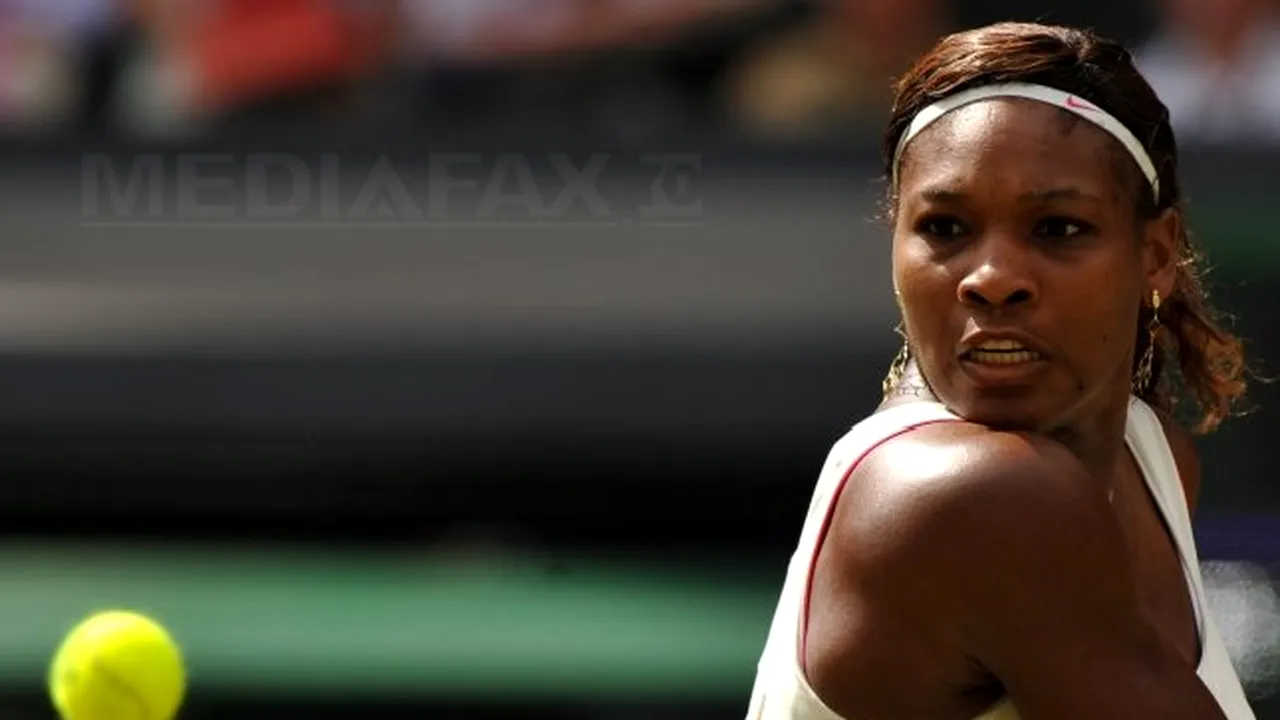 Serena Williams ratează trei turnee pentru că a călcat pe cioburi la restaurant