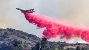 Pudra roz ignifugă: Ce rol are în limitarea incendiilor devastatoare din California şi ce ştim despre ea?