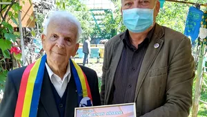 Un veteran de război, sărbătorit de Ministerul Apărării, la împlinirea vârstei de 105 ani