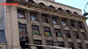Blocul Rosenthal, una dintre clădirile reprezentative ale Bucureştiului, a intrat în reparaţii capitale - VIDEO