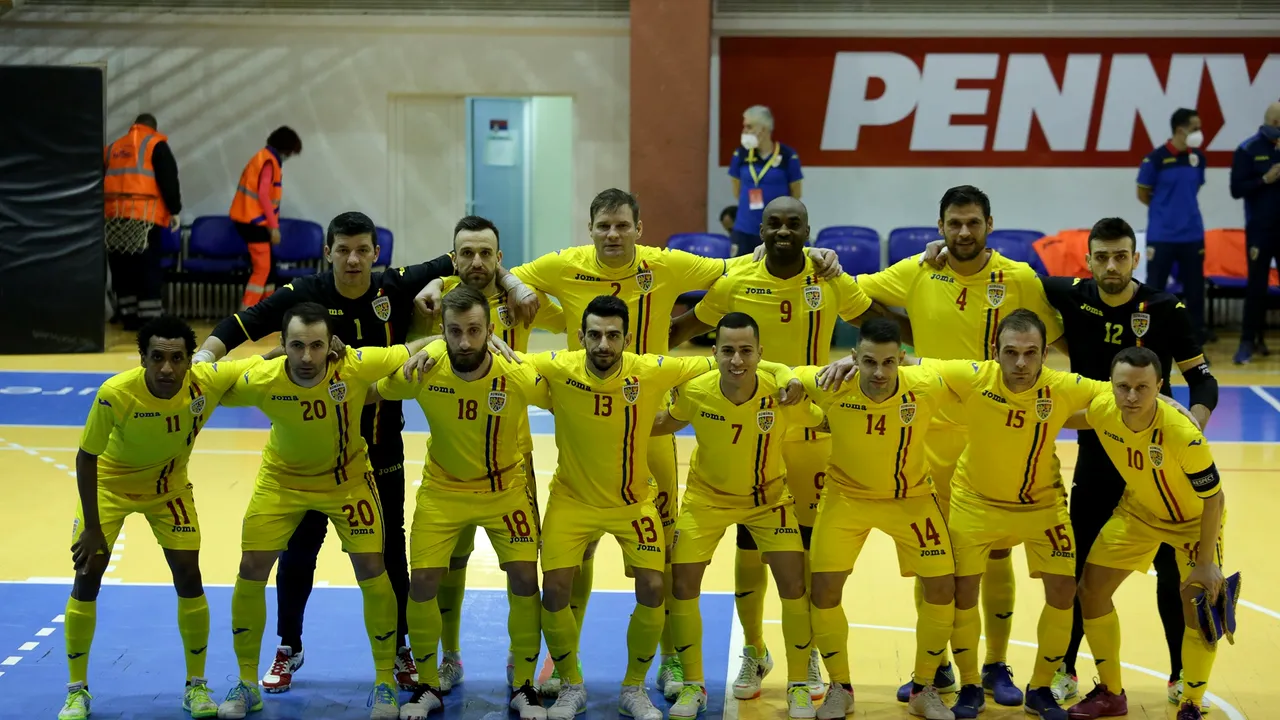 Naţionala de futsal a României se pregăteşte pentru dubla de verificare cu Moldova