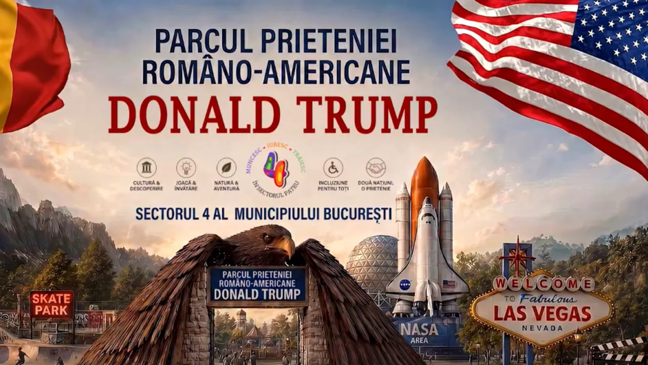 NASA, Hollywood și Donald Trump, în același parc din București. Daniel Băluță a prezentat proiectul