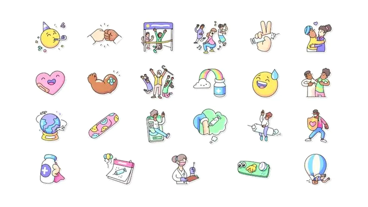 Noi stickere pe Whatsapp. Abţibilde despre vaccinare, realizate în colaborare cu OMS