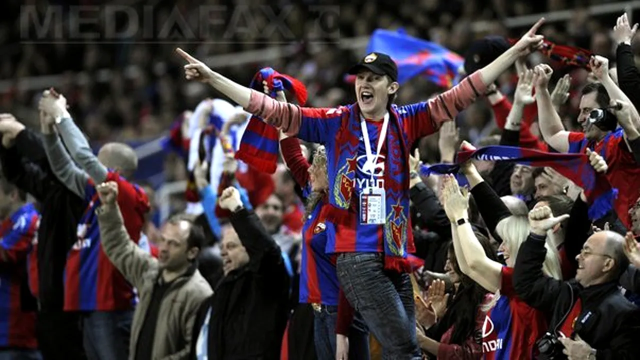O parte a stadionului echipei ŢSKA Moscova a fost închisă de UEFA