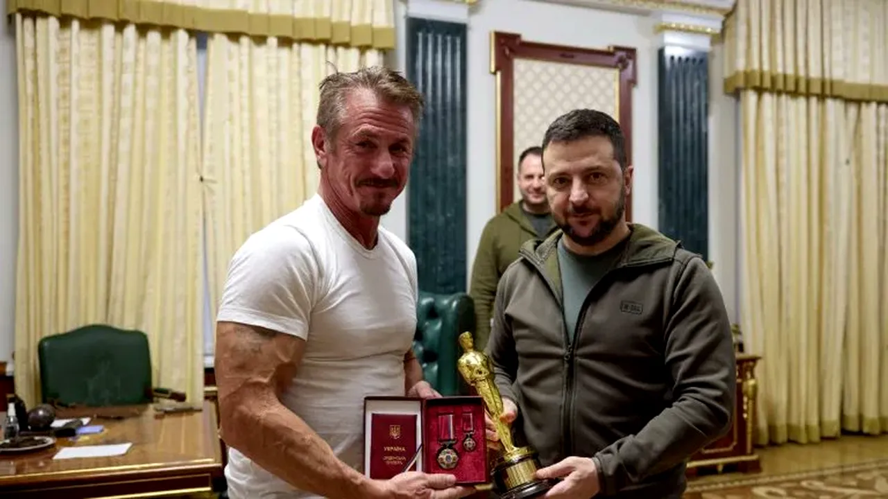 Sean Penn va prezenta în premieră un documentar cu Zelenski la Festivalul de film de la Berlin