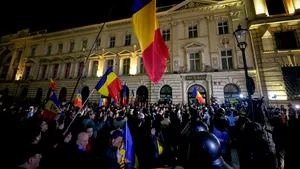 13 gendarmes injured after the Sunday night protests in Bucharest