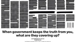 Semnal de alarmă în Australia. Ziarele au fost editate cu textele acoperite cu tuş negru. Protest puternic faţă de cenzură 