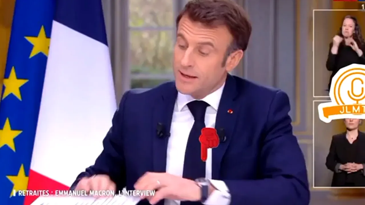 Lui Macron i-a dispărut ceasul de lux în timpul interviului TV