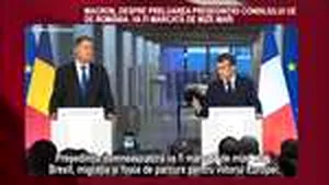 DECLARAŢIA ZILEI | Macron, despre preluarea Preşedinţiei Consiliului UE de către România: Va fi marcată de mize mari