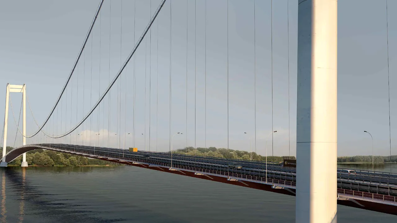 Minunea românească, podul peste Dunăre de la Brăila, va fi inaugurată în iunie