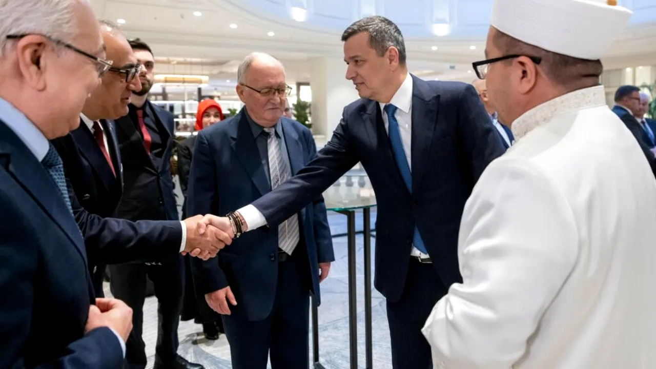 Sorin Grindeanu, la cina tradițională de Ramadan, alături de membri ai Cultului Musulman din România