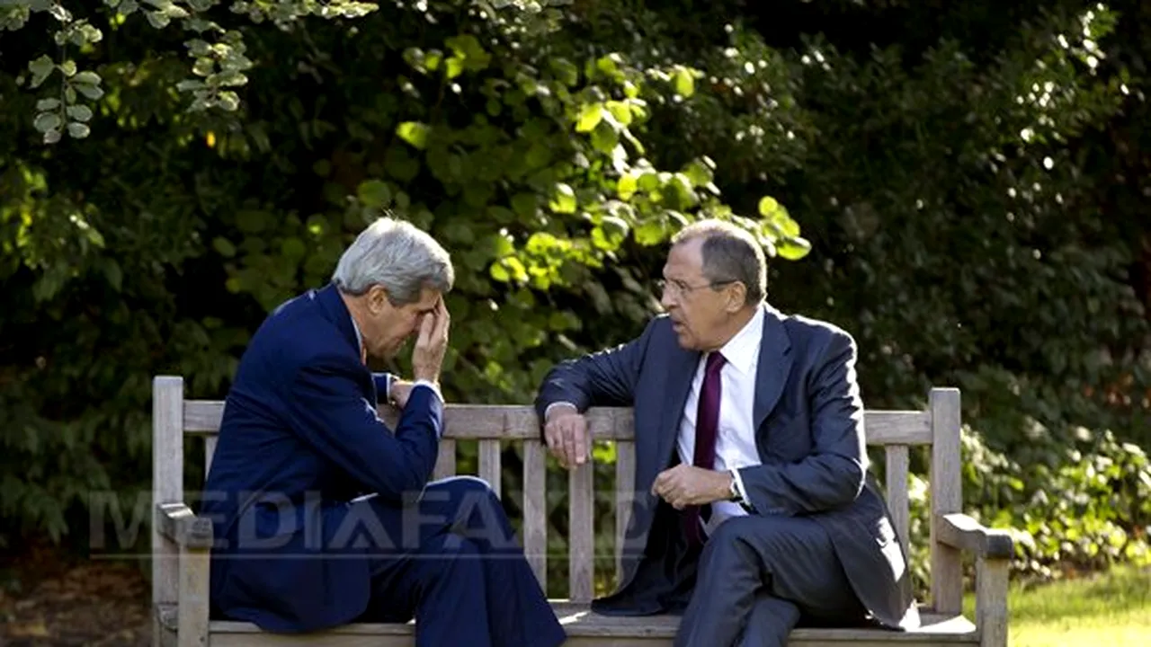 John Kerry şi Serghei Lavrov au discutat despre finalizarea unui acord privind conflictul din Siria