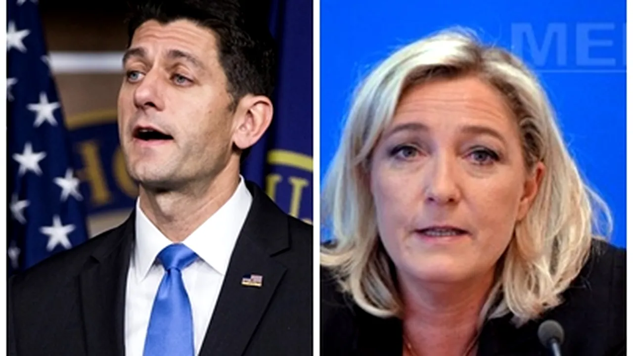 Preşedintele Camerei Reprezentanţilor, Paul Ryan l-a felicitat deja pe Donald Trump pentru victorie/ Liderul formaţiunii populiste franceze Frontul Naţional, Marine Le Pen îl felicită pe Donald Trump
