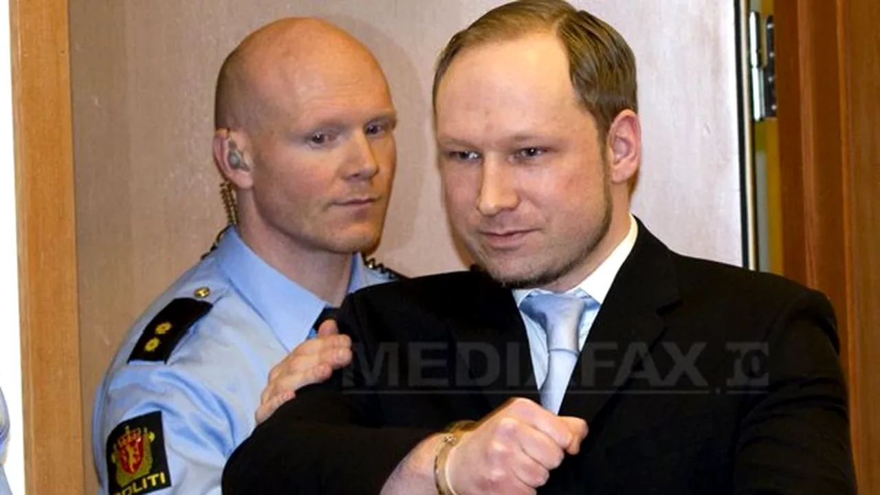 Anders Breivik, inculpat oficial pentru acte de terorism