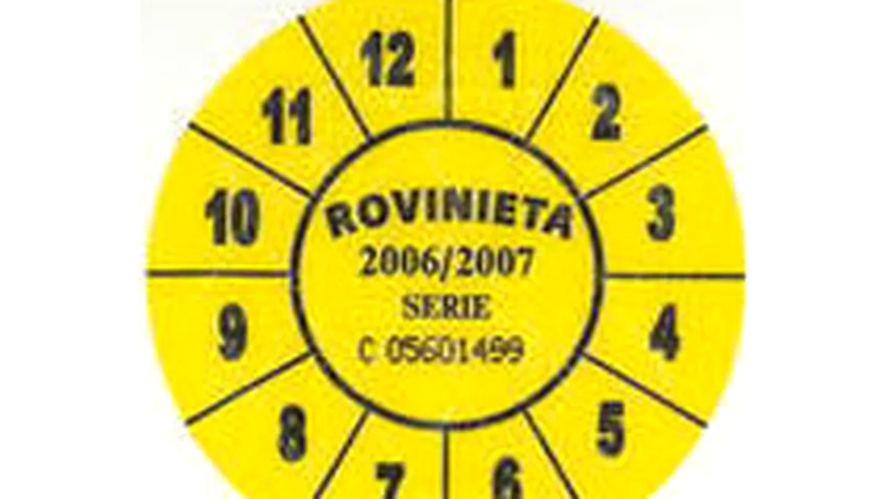 Rovinieta pentru autoturisme va costa între 3 şi 28 de euro