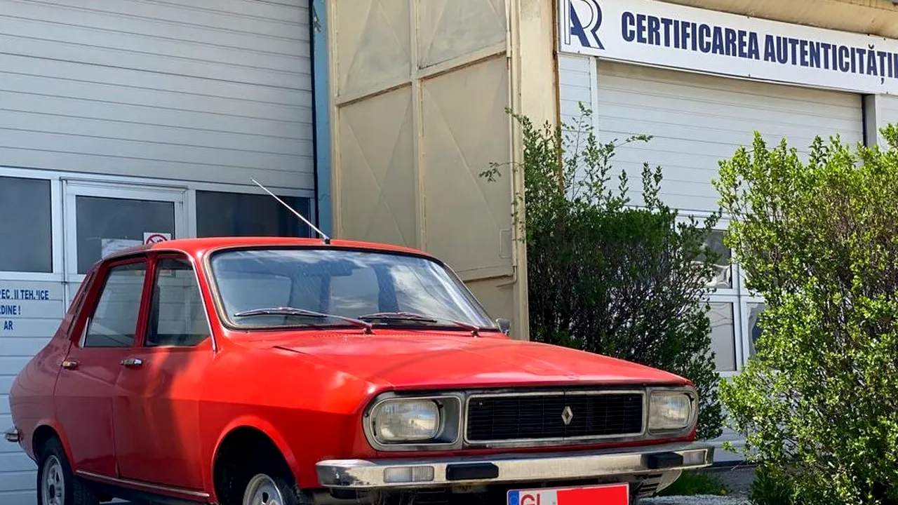 Exemplar rar de Renault 12 Sinpar, fabricat în 1974, în verificări la RAR Vrancea