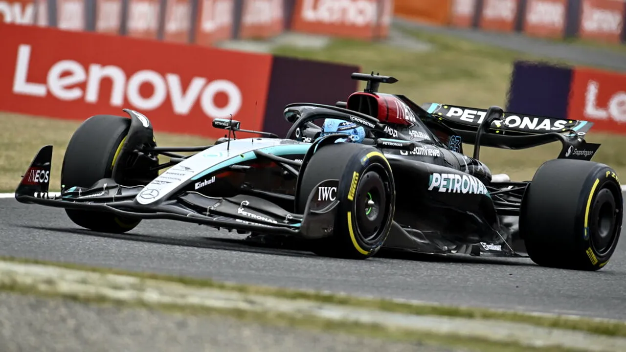 George Russel câștigă Sprintul din China după ce a plecat din pole position