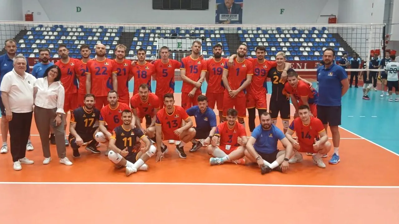 Naționala de volei masculin a României debutează în Letonia în noul format din Liga Europeană