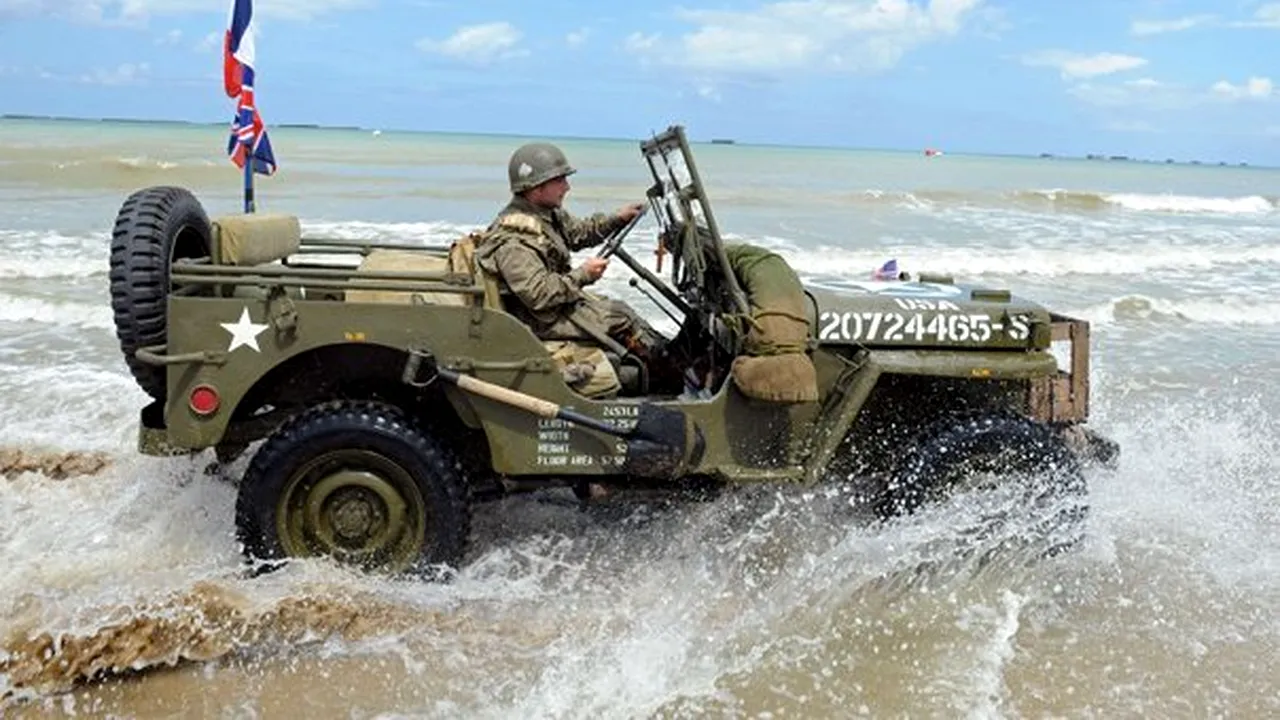 Zeci de focuri de artificii pe plajele Normandiei, cu o zi înainte de sărbătorirea Zilei-Z