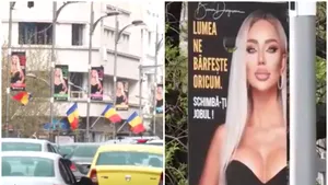 Centrul oraşului Bucureşti, împânzit de reclame la un studio de videochat. Campania, comentată de Bogdan Naumovici