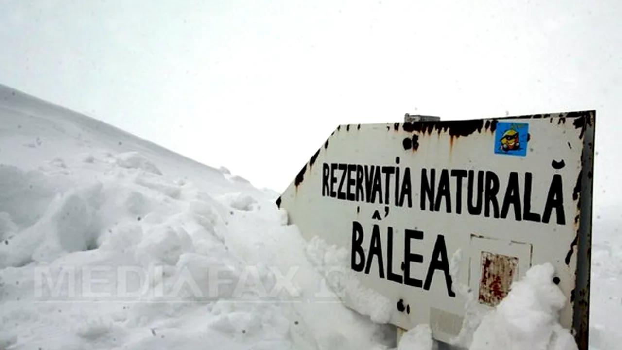 Risc de avalanşe la Bâlea Lac. Stratul de zăpadă are peste 170 de centimetri