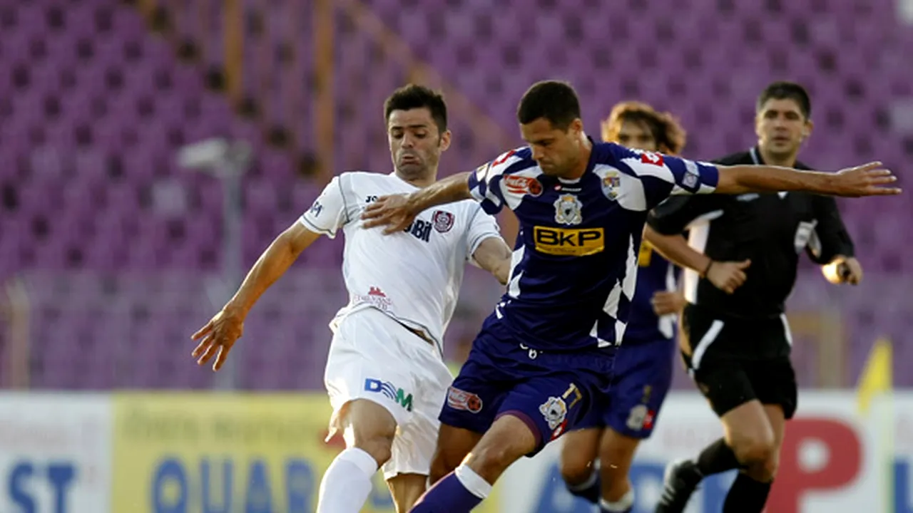 FC Timişoara a învins CFR Cluj, scor 3-2, în derbiul etapei a III-a a Ligii I