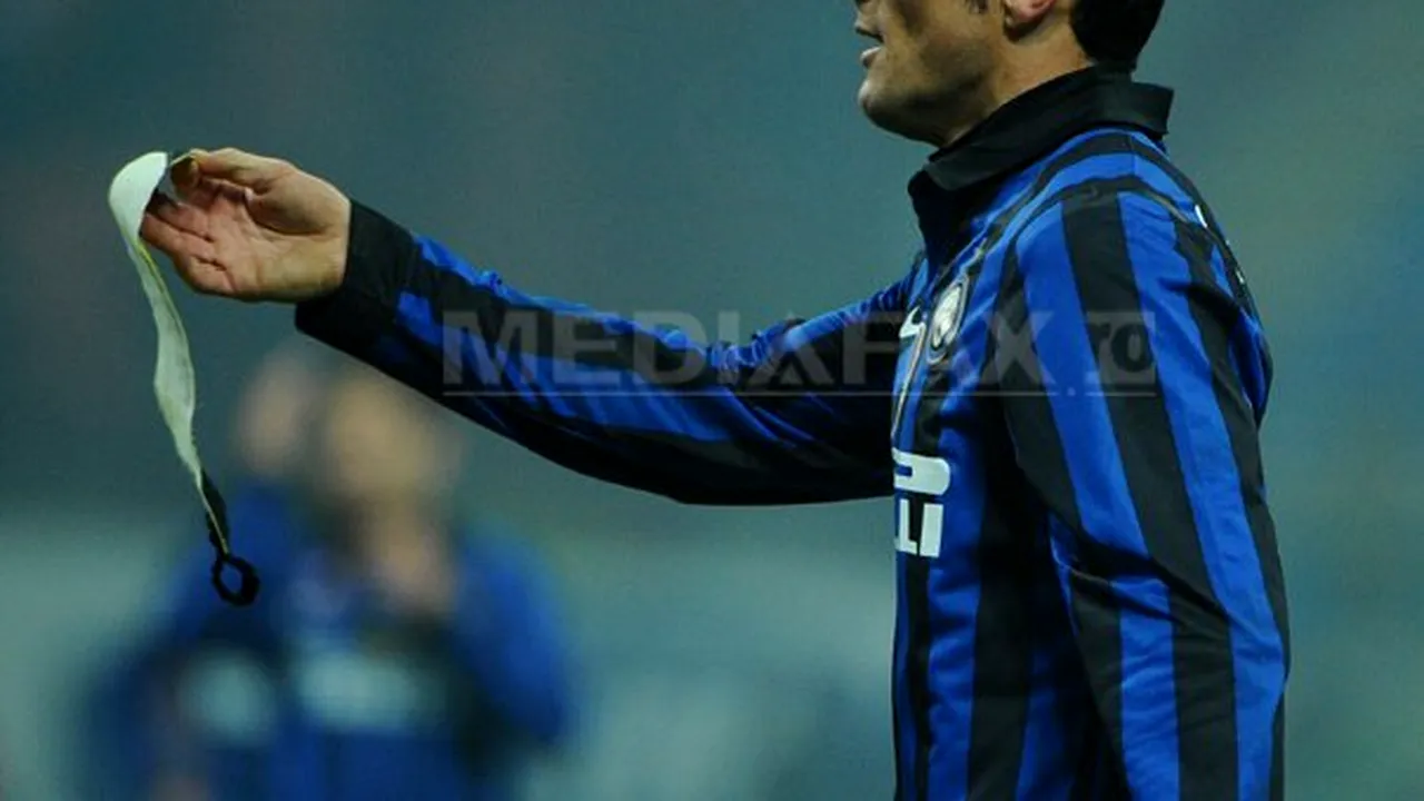 Javier Zanetti joacă meciul 800 pentru Inter Milano la Piatra Neamţ, cu FC Vaslui