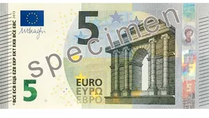 BCE a prezentat noua bancnotă de 5 euro. Când va fi pusă în circulaţie - VIDEO