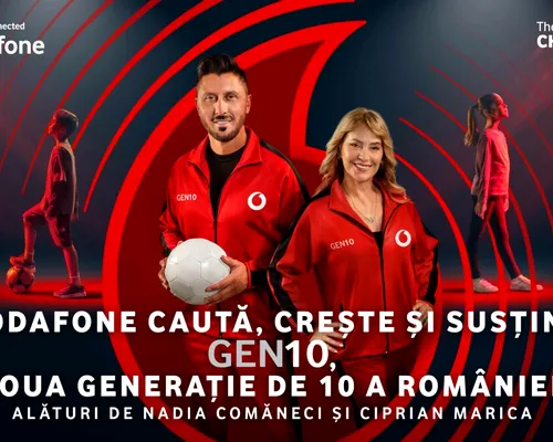 Vodafone lansează GEN10 și caută următoarea generație de campioni a României alături de Nadia Comăneci și Ciprian Marica