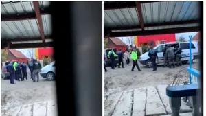 Poliţişti din Bihor bătuţi cu pumnii, picioarele şi cu bolovani când aplanau un conflict VIDEO