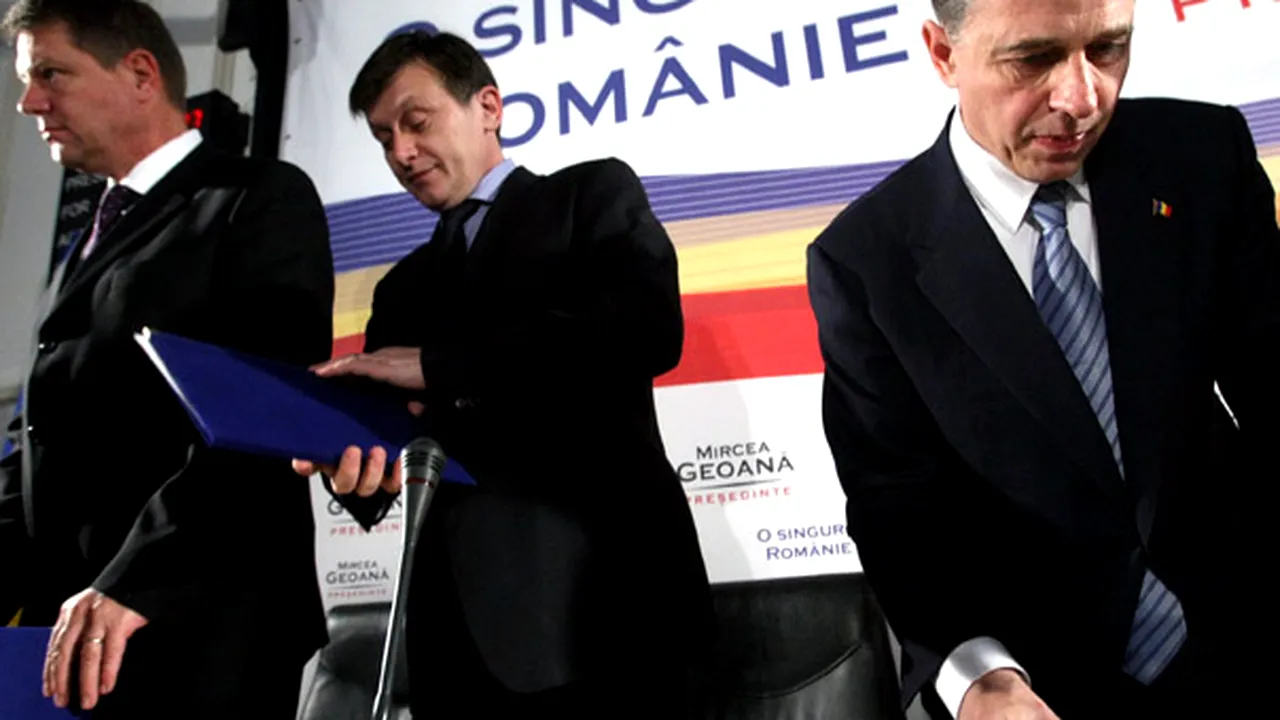 Geoană, Antonescu, Iohannis şi Ciuhandu au semnat 