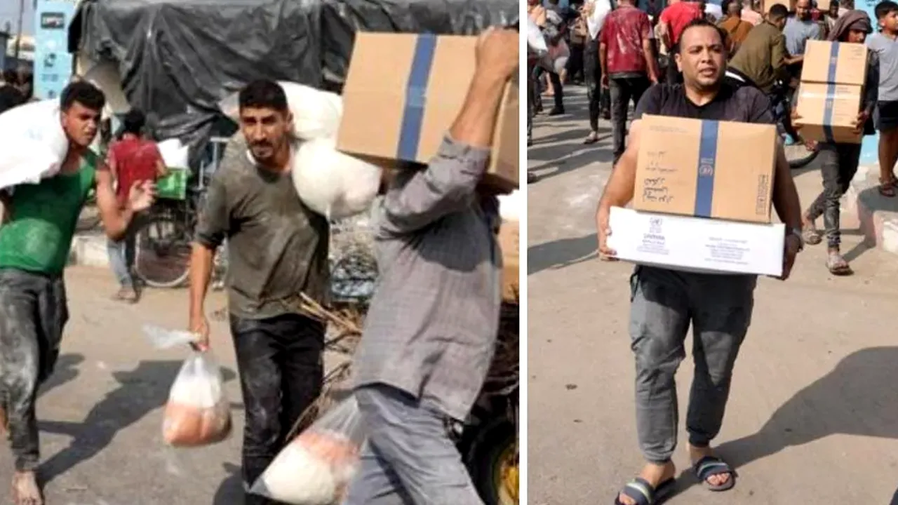 Mii de palestinieni au intrat prin efracţie în depozitele Agenţiei ONU pentru refugiaţi