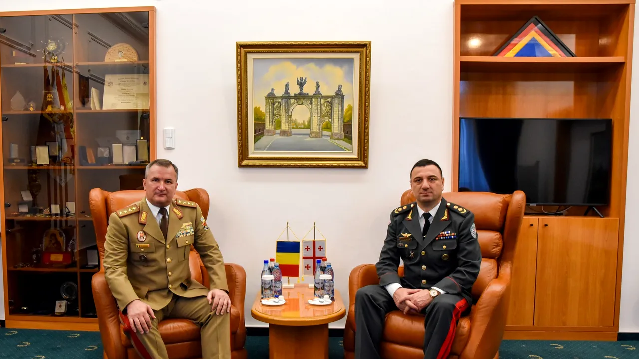 Şeful Forţelor de Apărare ale Georgiei, în vizită în România