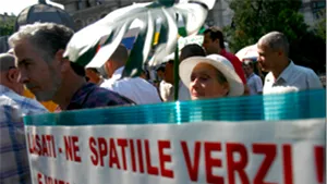 Pichet la sediul Guvernului pentru păstrarea Parcului Bordei
