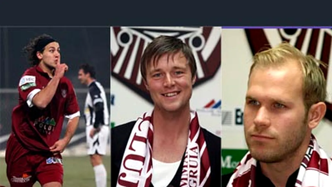 Dorsin, Sandberg şi Fabbiani pleacă de la CFR Cluj