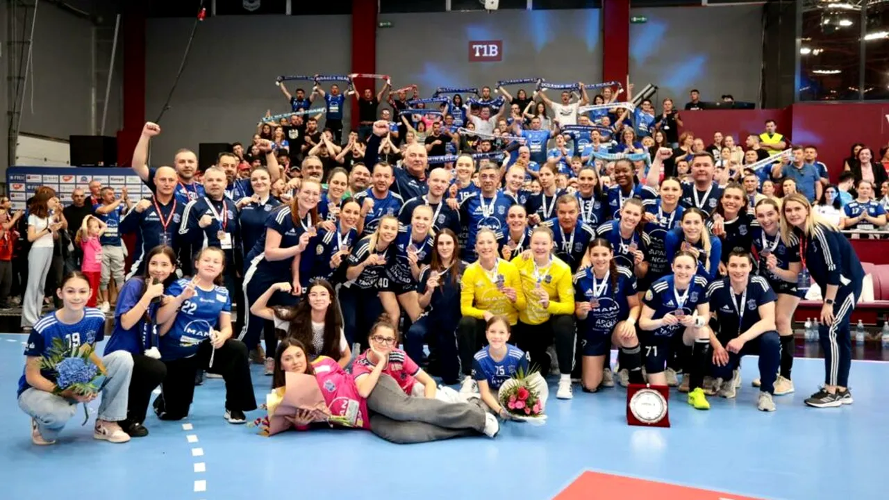 Dunărea Brăila a câștigat medaliile de bronz la Cupa României de handbal feminin