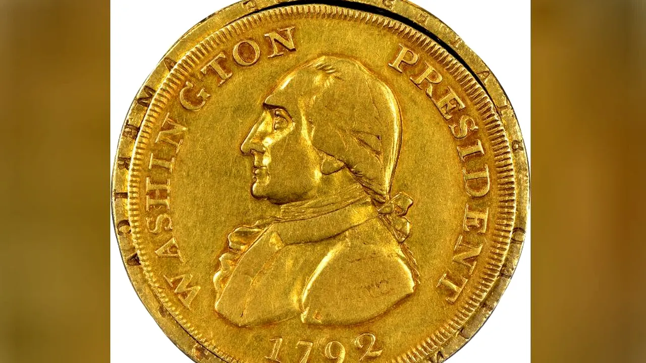 O monedă cu chipul lui George Washington a fost vândută la licitaţie pentru o sumă uriaşă