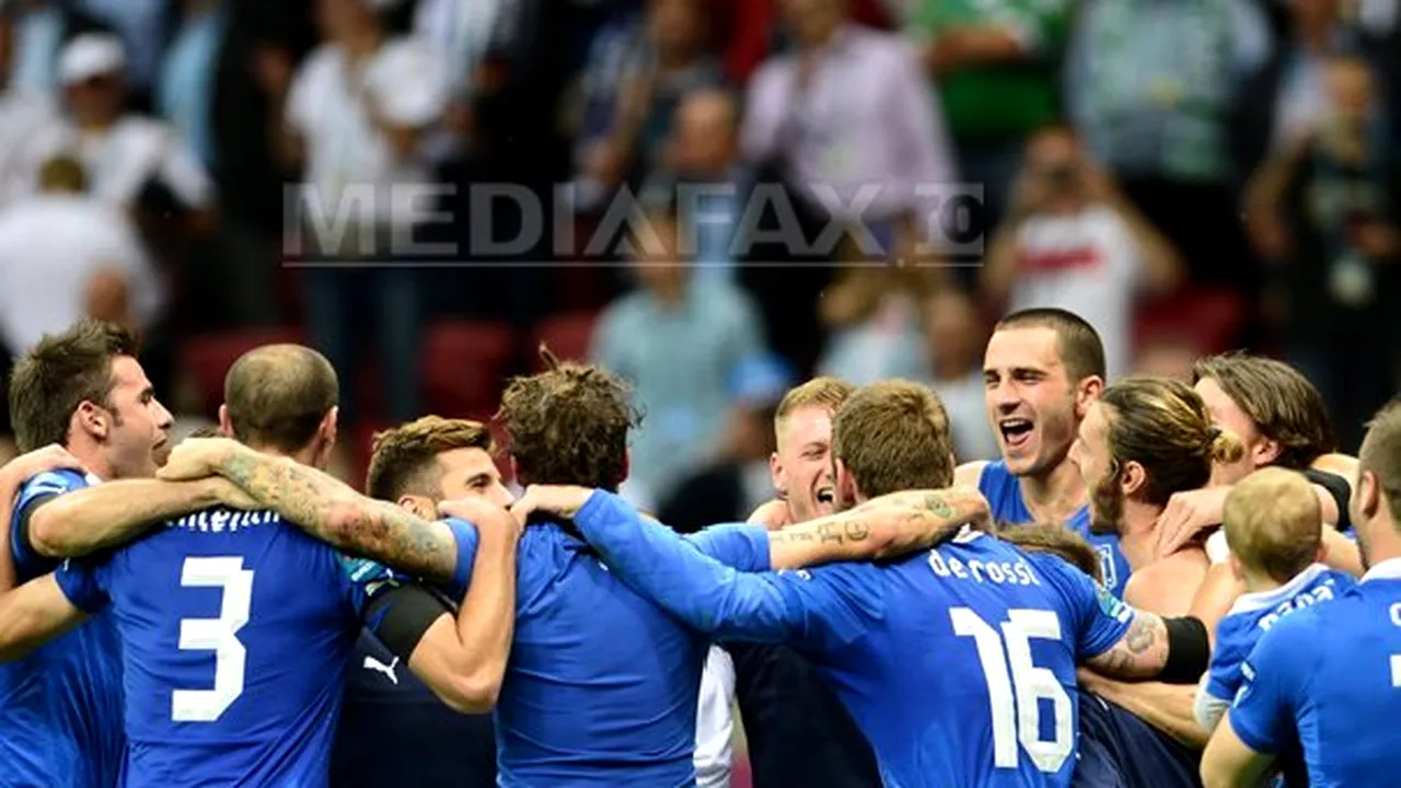 EURO 2012: ITALIA a învins GERMANIA, scor 2-1, şi s-a calificat în finala de la Kiev